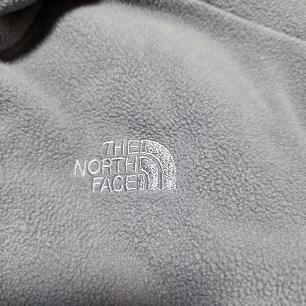 The North Face‎ Fleece Jacket Mens XXL Grey Full Zip T164 RT066 Outdoor Hiking